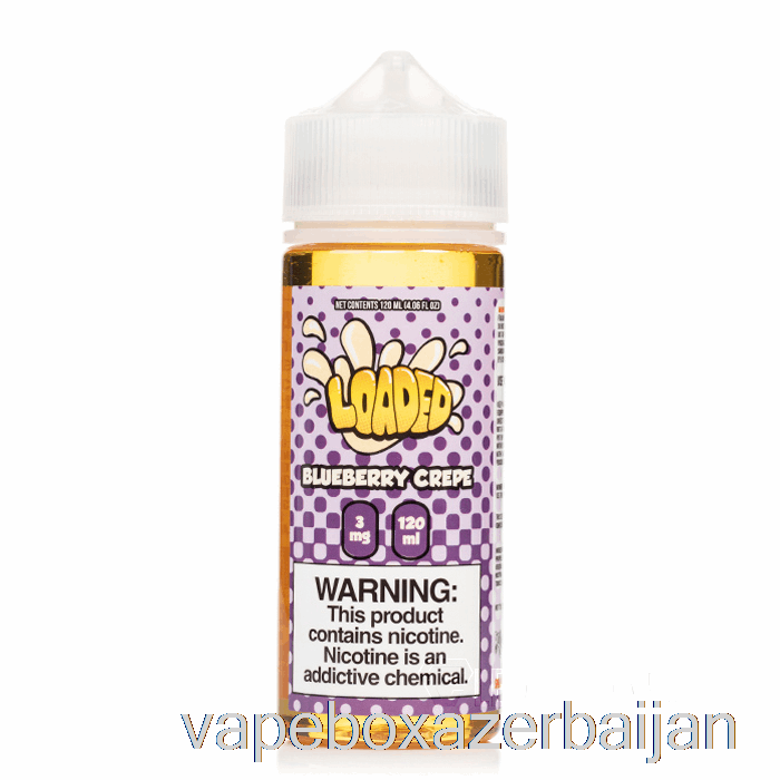 E-Juice Vape Blueberry Crepe - Loaded E-Liquid - Ruthless Vapors - 120mL 3mg